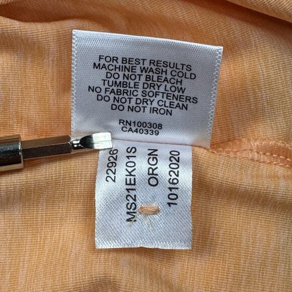 Peter Millar Summer Comfort Oak Tree National Polo Shirt Men M ORANGE Preppy EUC - Picture 7 of 9